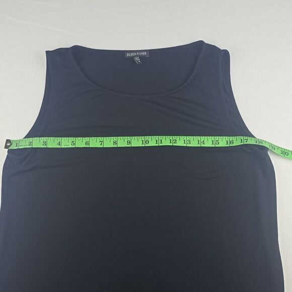 Eileen Fisher Viscose Tank Dress In Black Women's Medium - Picture 7 of 9